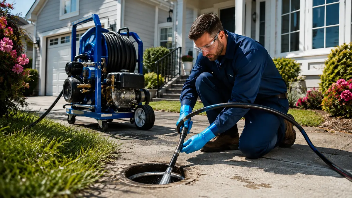 Residential Hydro Jet Drain Cleaning in Belmont