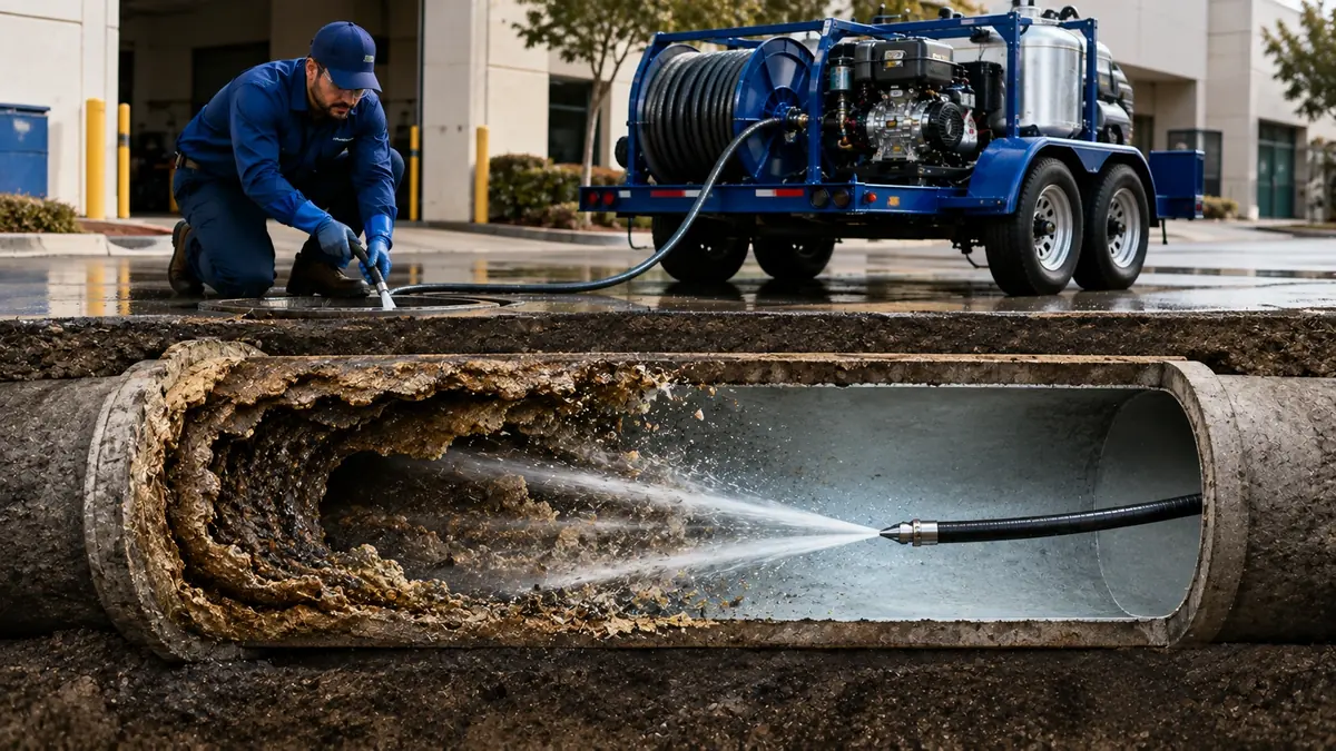 Sewer Pipe Descaling in Belmont